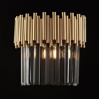 Ravel Applique in ferro dorato con strass 2 luci .28 P.14 BL268-AP2-OR