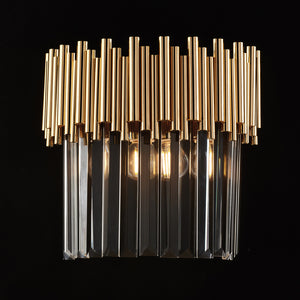 Ravel Applique in ferro dorato con strass 2 luci .28 P.14 BL268-AP2-OR