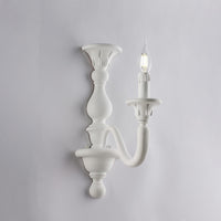 Lucca Applique in legno bianco shabby 1 luce .13 P.26 BL271-AP1-BCO