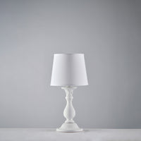 Lumetto Shabby Chic Lucca Legno Bianco 1 Luce E14