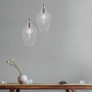 Lampadario Contemporaneo Ares Metallo Trasparente 1 Luce E27