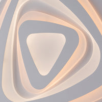 Plafoniera Moderna Sasha Led Integrato 3000+4500 K Metallo Bianco