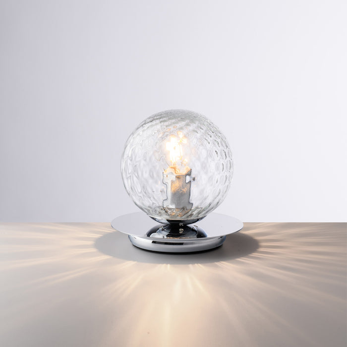 Lumetto Contemporaneo Armonia Metallo Cromo 1 Luce E14