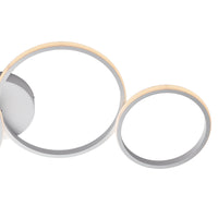 Plafoniera Moderna Atena Alluminio Bianco Led Integrato 48 W Cct E Telecomano