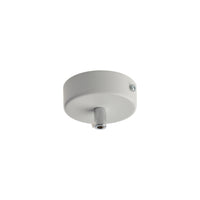 Rosone 1 Luce In Ferro Laccato Bianco Diametro 8 Cm