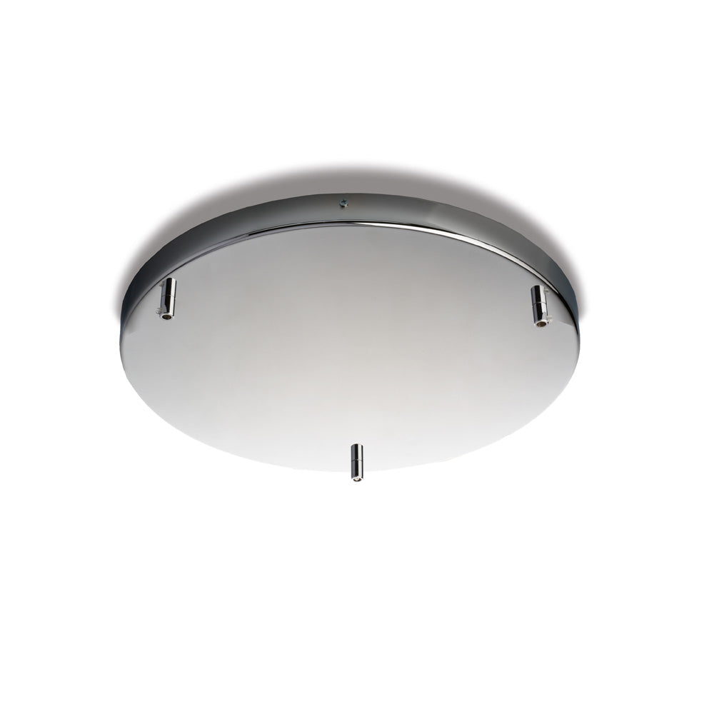 Rosone Rosone multicavo in ferro cromato d. 40 con 3 fori H.3 Ø40 BL290-PL3-DM40-CR