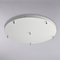 Rosone Multicavo 6 Luci In Ferro Laccato Bianco Diametro 50 Cm