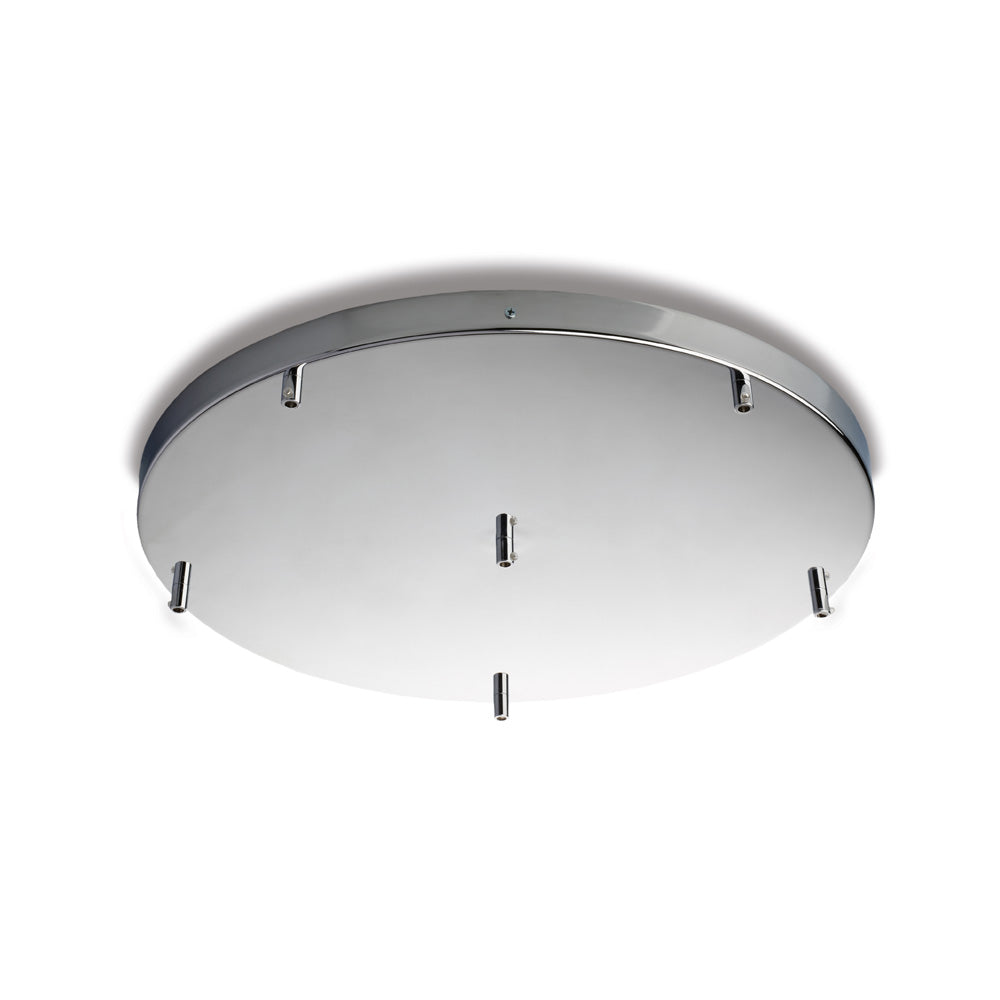 Rosone Rosone multicavo in ferro cromato d. 50 con 6 fori H.3 Ø50 BL290-PL6-DM50-CR