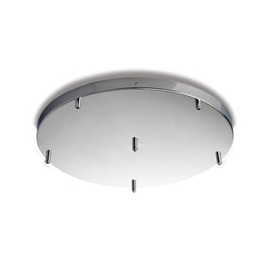 Rosone Rosone multicavo in ferro cromato d. 50 con 6 fori H.3 Ø50 BL290-PL6-DM50-CR