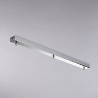 Binario Rettangolare Multicavo 3 Luci In Ferro Cromato 70 Cm