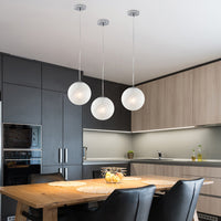 Sospensione Contemporanea Olaf Metallo Cromo 1 Luce E27