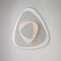 Plafoniera Moderna In Metallo Bianco Led Integrato 3000K E 4500 K Diam. 50 Cm