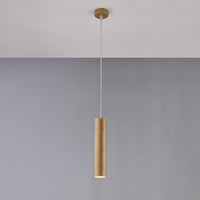 Sospensione Moderna A Cilindro Dag 1 Luce Gu10 In Ferro Laccato Oro