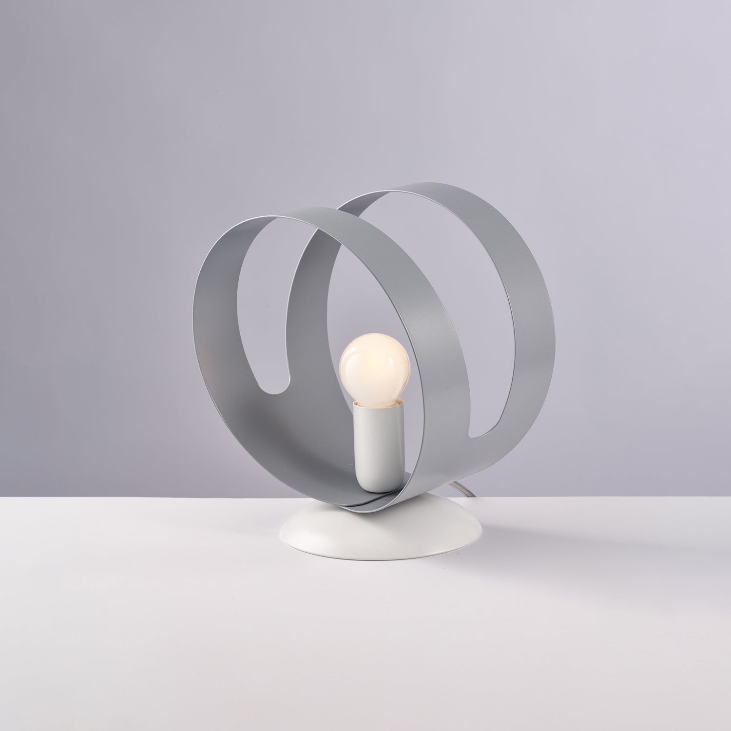 Sospensione Moderna 1 Luce Peter In Ferro Bianco Grigio Taglio Laser