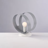 Sospensione Moderna 1 Luce Peter In Ferro Bianco Grigio Taglio Laser