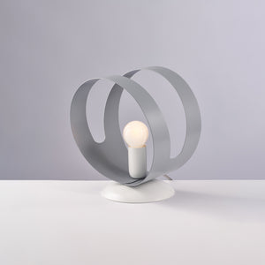 Sospensione Moderna 1 Luce Peter In Ferro Bianco Grigio Taglio Laser