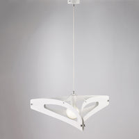 Sospensione Moderna 1 Luce Onyx Ferro Taglio Laser Bianco