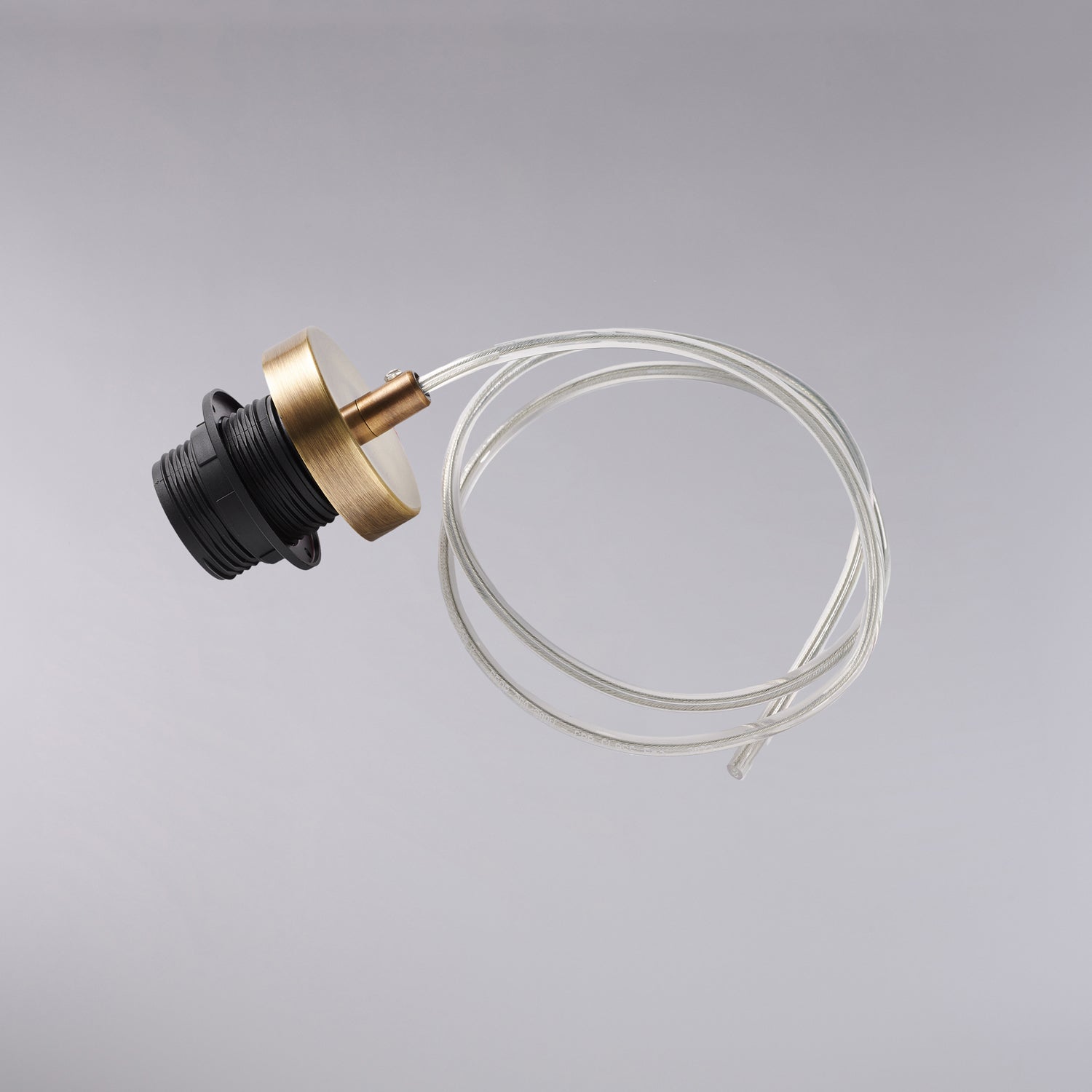 Solo Montatura In Ferro Bronzo Spazzolato E Cavo Elettrico