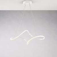 Sospensione Moderna Dana Metallo Bianco Led Integrato 4000K