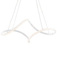 Sospensione Moderna Dana Metallo Bianco Led Integrato 4000K