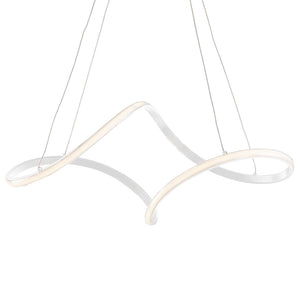 Sospensione Moderna Dana Metallo Bianco Led Integrato 4000K