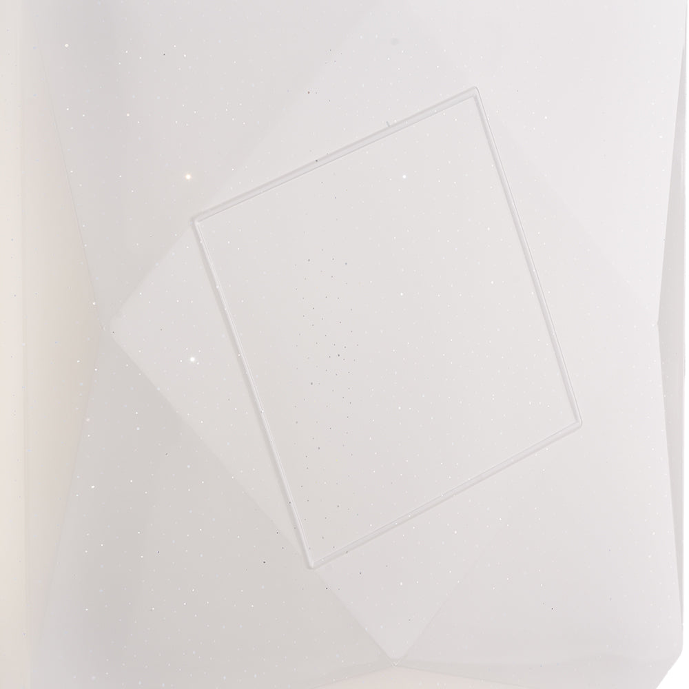 Plafoniera Moderna Sendy-Q Led Cct Effetto Cielo Diam 52 Con Telecomando