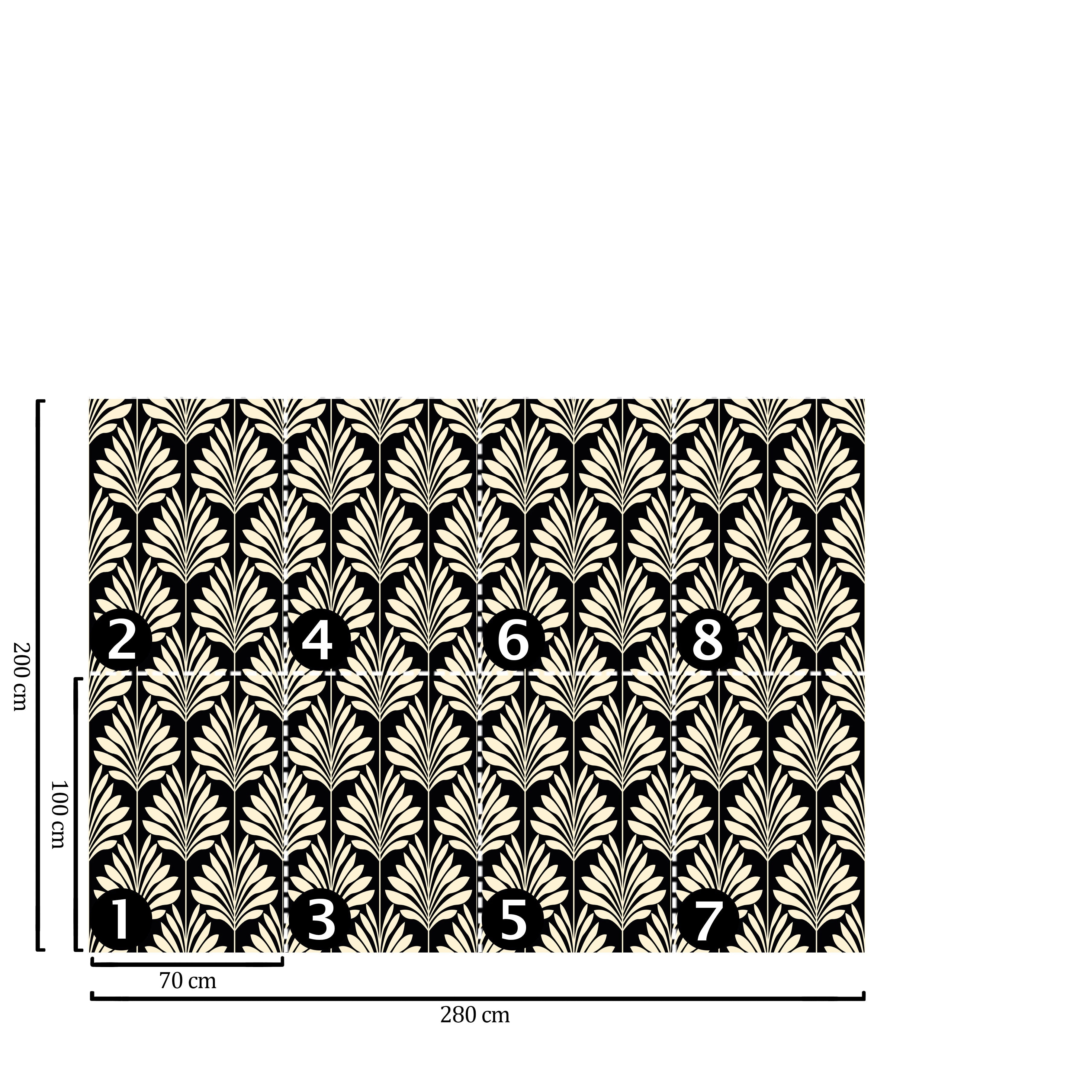Carta da Parati Art Déco 200x280cm 5 mq