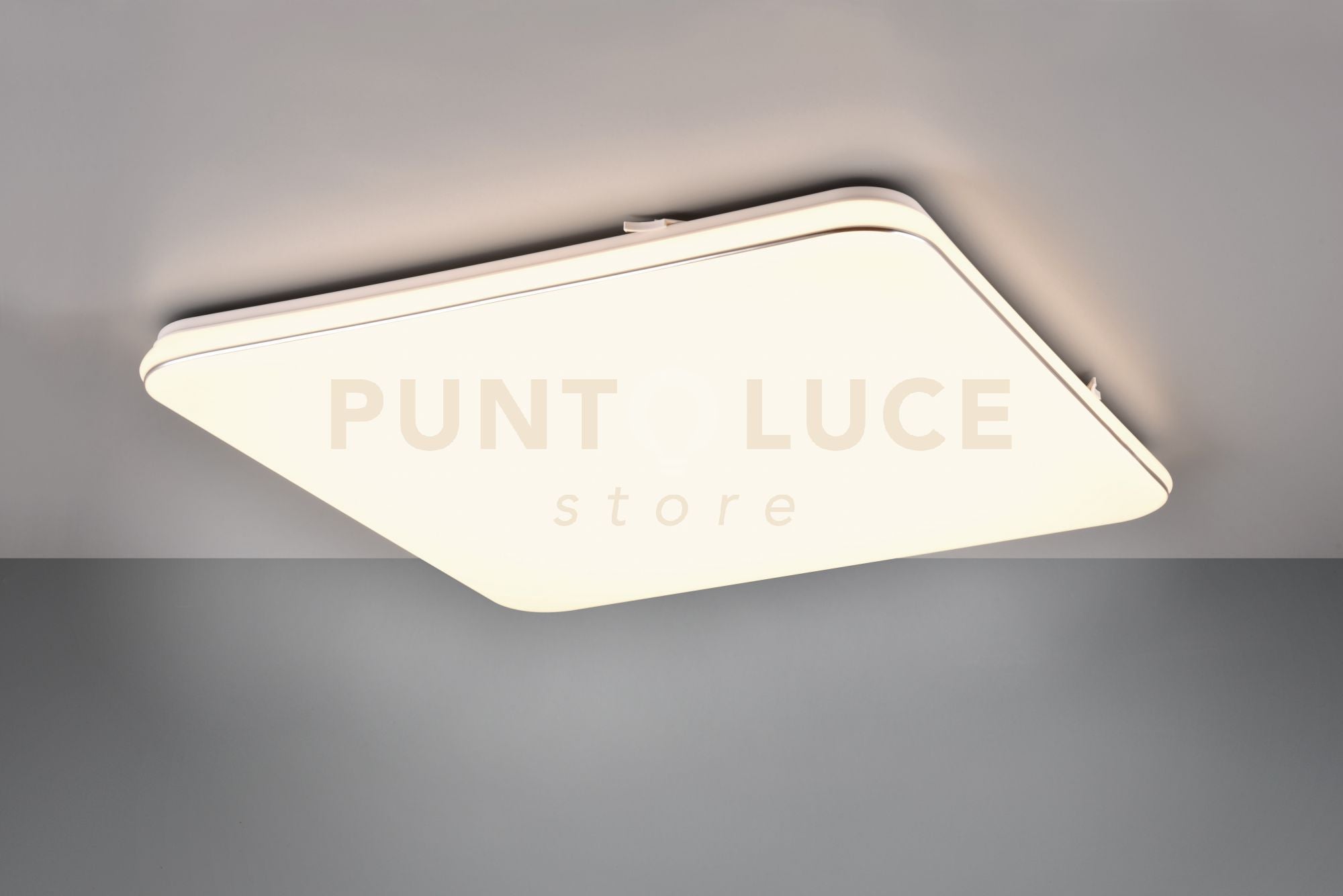 BLANCA PLAFONIERA LED 46W 5400lm, 3000K QUADRATA DIMMERABILE CON INTERRUTTORE 53CM X 53CM