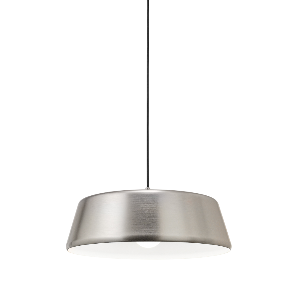 Blanca - Lampada a sospensione nickel 1XE27 max 1X60W IP20 - Lampada da soffitto con design moderno in alluminio - Attacco E27