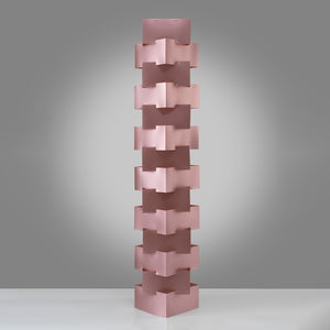 Piantana Moderna Building Polilux ® Pink Metal E Metallo Bianco 3 Luci E27