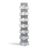 Piantana Moderna Building Polilux ® Argento E Metallo Bianco 3 Luci E27