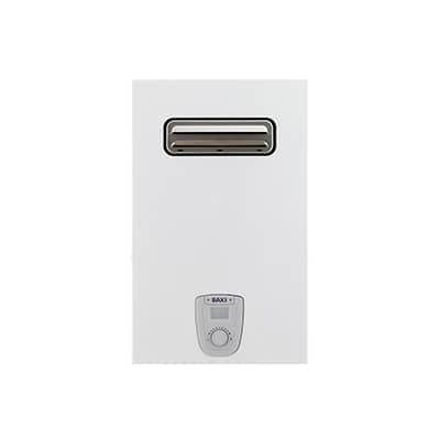 Scaldabagno a Gas Baxi Acquaprojet Blue Air 14 Fi camera stagna da esterno low NOx GPL