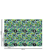 Carta da Parati Artistica Colorata 200x280cm 5 mq