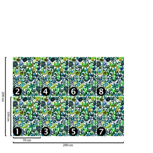 Carta da Parati Artistica Colorata 200x280cm 5 mq