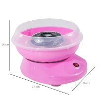 Macchina per Zucchero Filato in PP, Acciaio Inox e Alluminio 450W 27 x 26 x 18cm Rosa