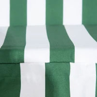 Dondolo da Giardino 3 Posti in Acciaio e Teslin con Tetto Parasole, 172x110x153 cm, Bianco e Verde