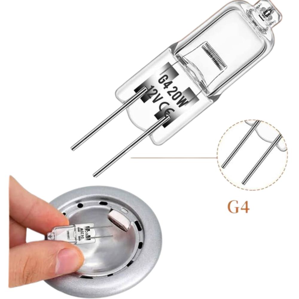 Wimex lampadina alogena g4 12v 20w luce calda per faretti