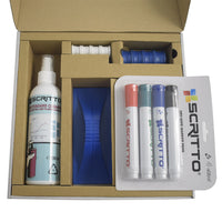 Kit completo Lavagna Magnetica Pennarelli Cancellino e Magneti