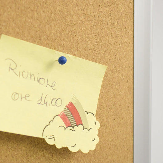 Kit 100 spilli colorati fermafogli per lavagne sughero e feltro blu