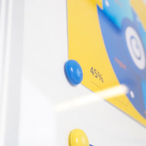 Bacheca magnetica con apertura a libro e chiave 4 A4