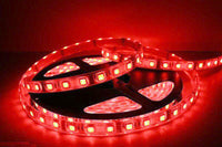BOBINA STRISCIA STRIP LED 5050 FLESSIBILE 5M ADESIVA LUCE INTERNO ESTERNO IP65 Non applicabile,Rosso e nero