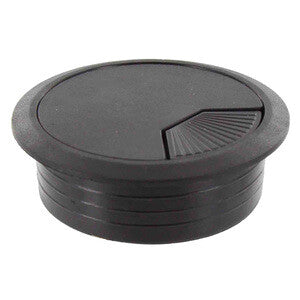 BOCCHETTA PASSACAVI D 60 MM PLASTICA  Nero