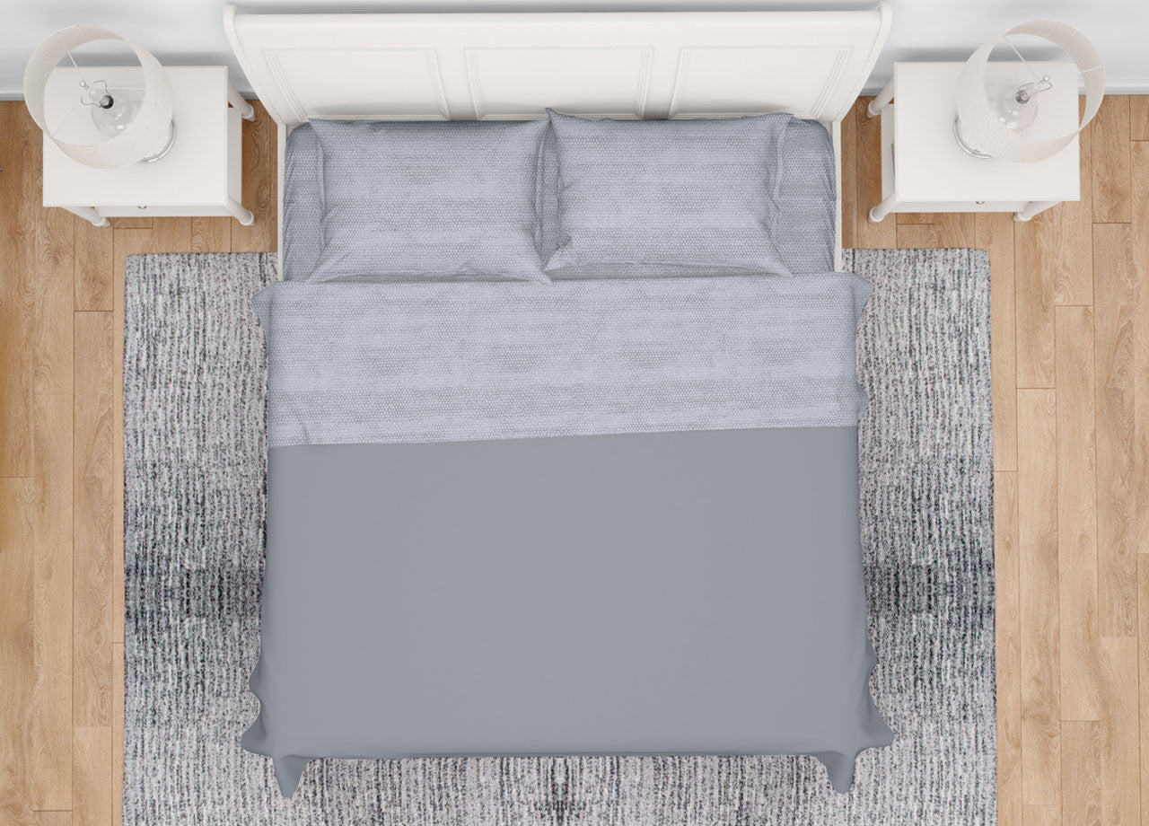 Copritrapunta In Cotone Fantasia Bon Bon - Matrimoniale - Grigio