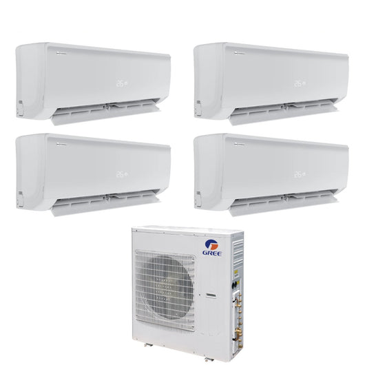Climatizzatore Condizionatore Gree Quadri Split Inverter serie BORA PLUS 9+9+9+9 con GWHD(28)NK6OO R-32 Wi-Fi Optional 9000+9000+9000+9000