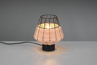BORKA LAMPADA DA TAVOLO IN RATTAN COLORE NATURALE H. 20CM 1 LUCE ATTACCO E27