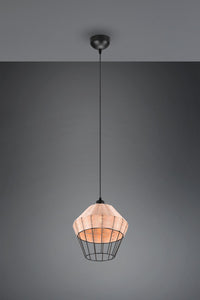 BORKA SOSPENSIONE IN RATTAN COLORE NATURALE D. 30CM ATTACCO E27