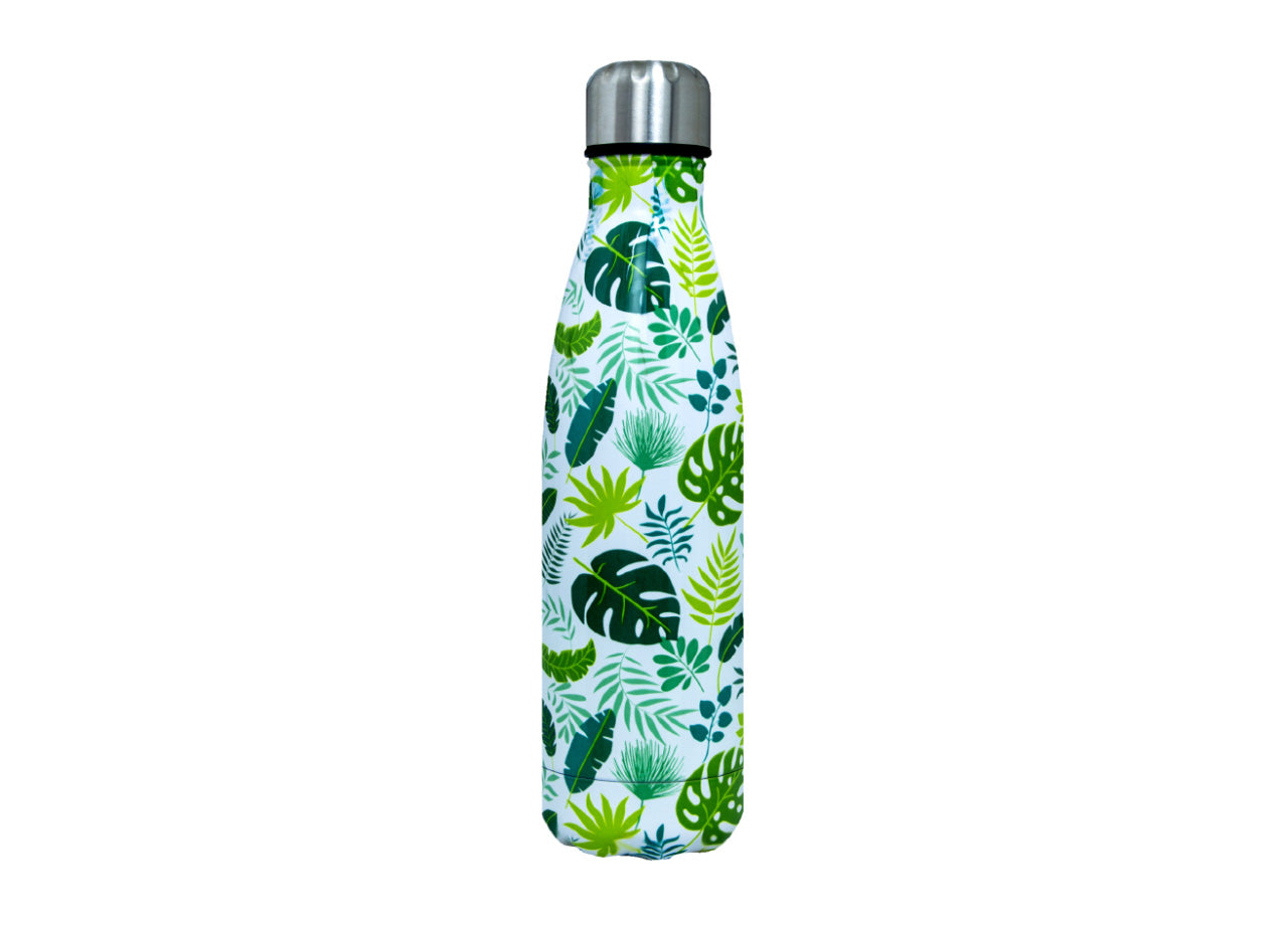 Borraccia Termica Tropical 500ml Bottiglia Acqua Thermos Caffè Bevande Calde - Borraccia - Verde