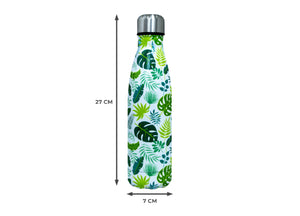 Borraccia Termica Tropical 500ml Bottiglia Acqua Thermos Caffè Bevande Calde - Borraccia - Verde