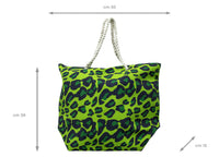 Borsa Mare Spiaggia Piscina Borsone Grande Tasca Portaoggetti Mod Campeche - Borsa - Verde