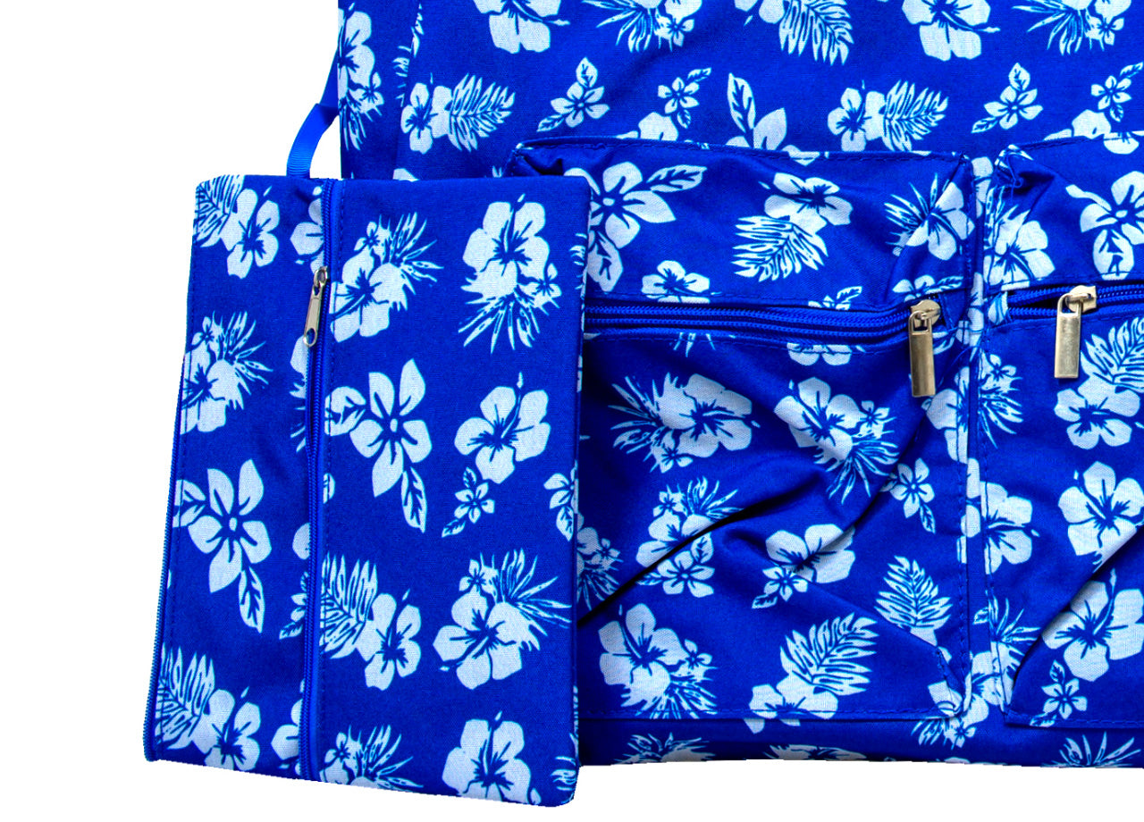 Borsa Mare Spiaggia Piscina Borsone Grande Tasca Portaoggetti Mod Malibu - Borsa - Blu